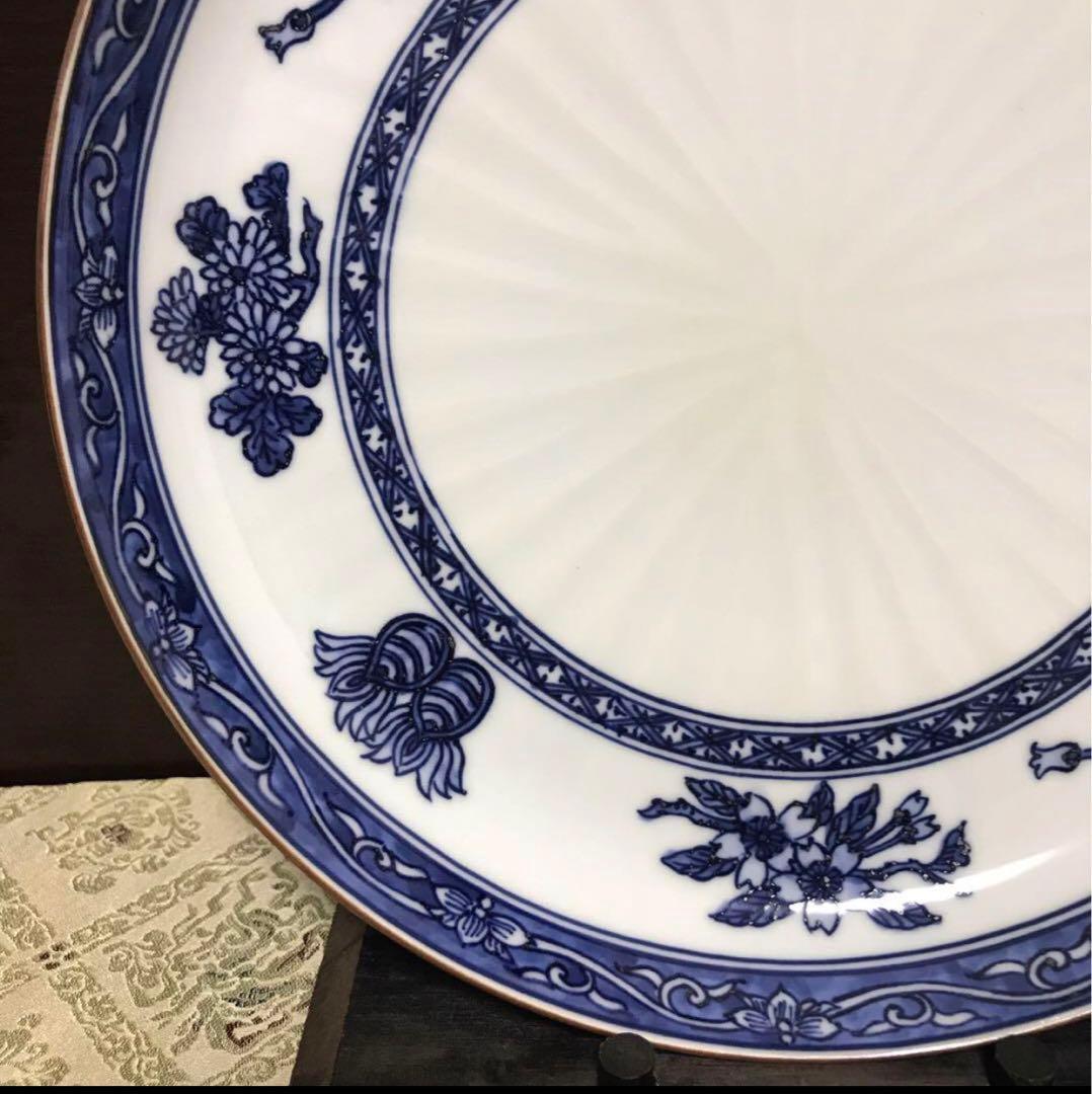 未使用保管品✨清水焼 秀峰窯 渕唐草宝尽し一閑人 8寸皿 箱入✨京焼 武内 裕