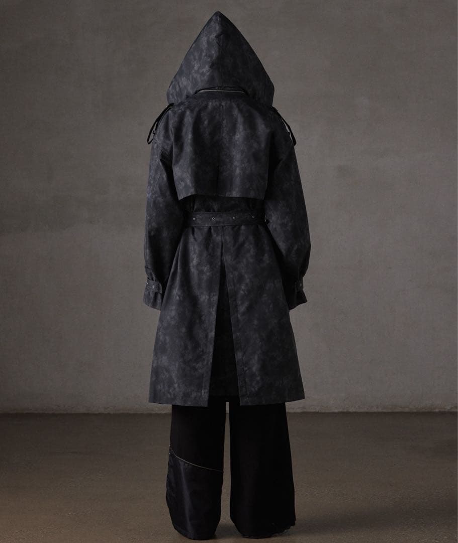 ジャケット・アウター GRANCY Patterned Long Trench Coat