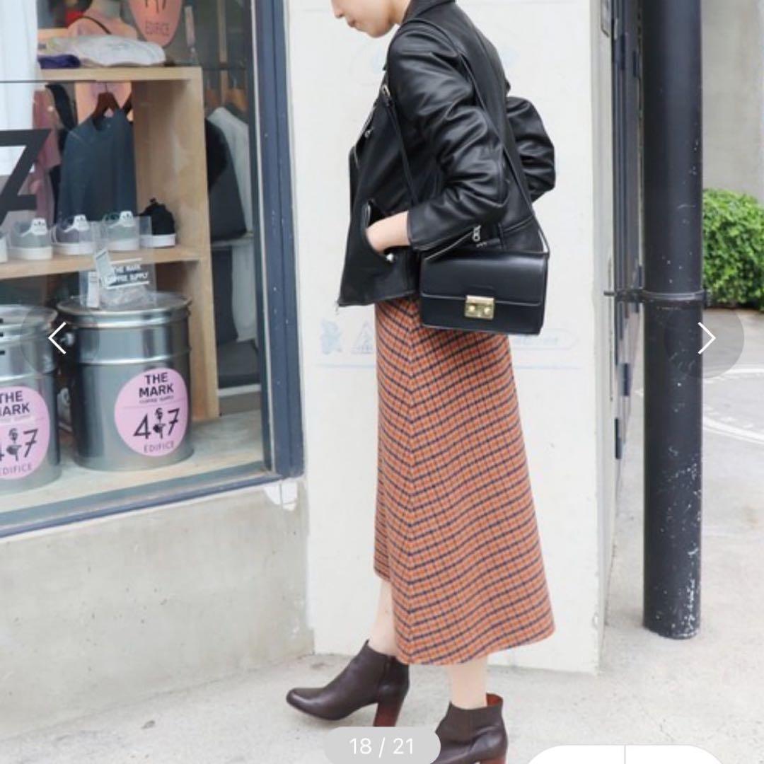 新品タグ付スローブイエナSLOBE IENAラムレザーライダースジャケット本革