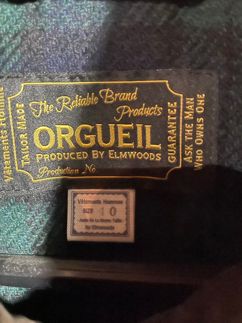 ORGUEIL ワーカーズジャケット　40 OR-4217