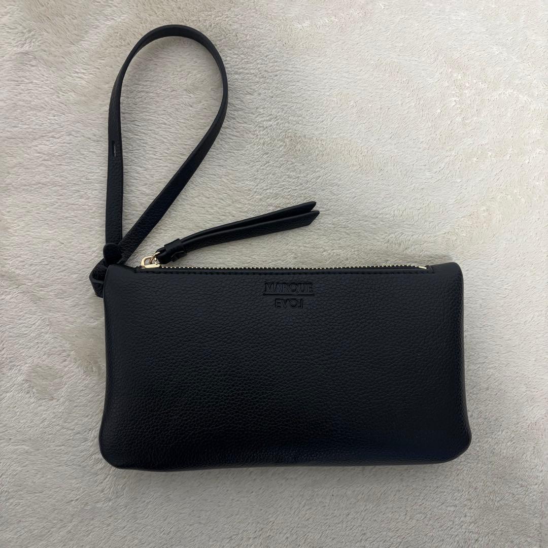 EVOL×MARQUE ショルダーバッグ　ブラックポーチ付　仲村美香