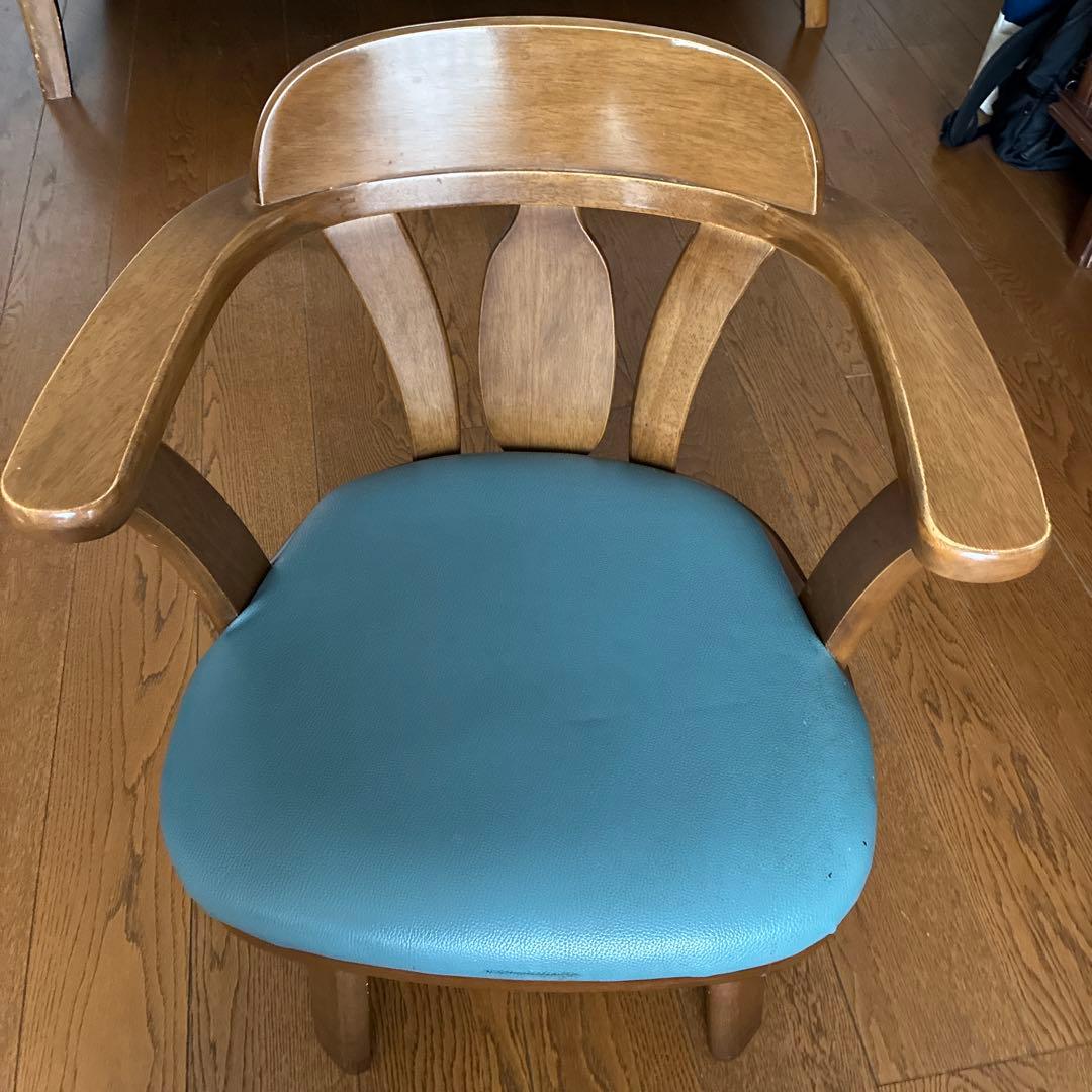 木製ダイニングチェア(回転可能)1脚