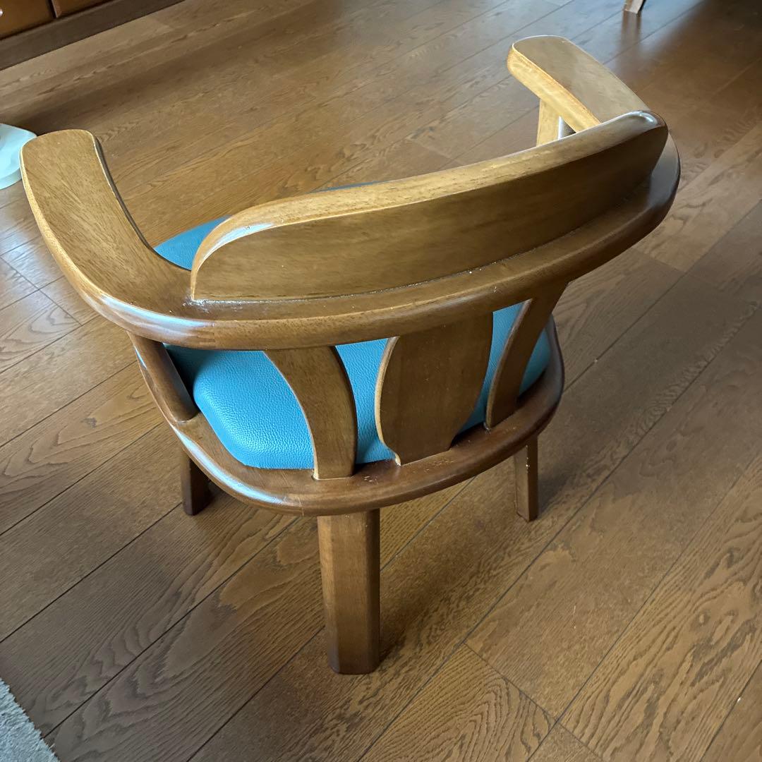 木製ダイニングチェア(回転可能)1脚