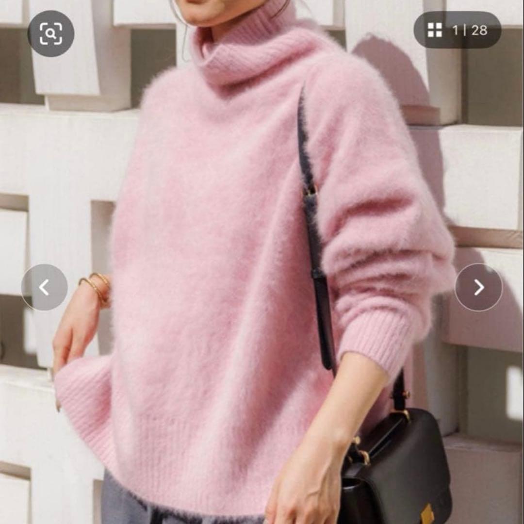 ルージュヴィフ　フォックスカシミヤ　タートルニット