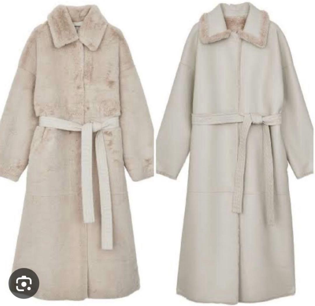 いちご様　AMERI MANY WAY FAKE BOA COAT