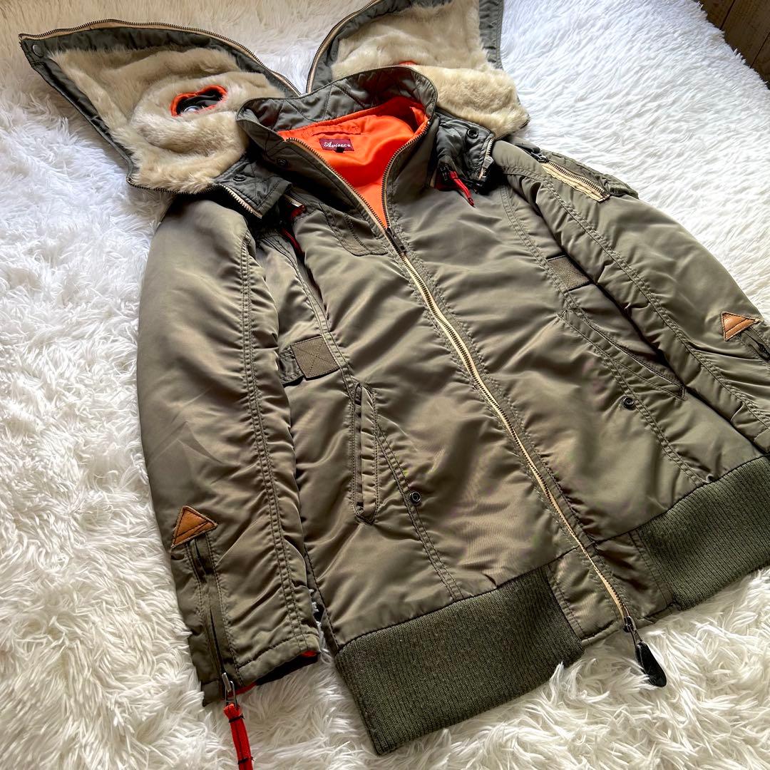 AVIREX N-2B フライトジャケット ミリタリー リモデル　Y2K N2B