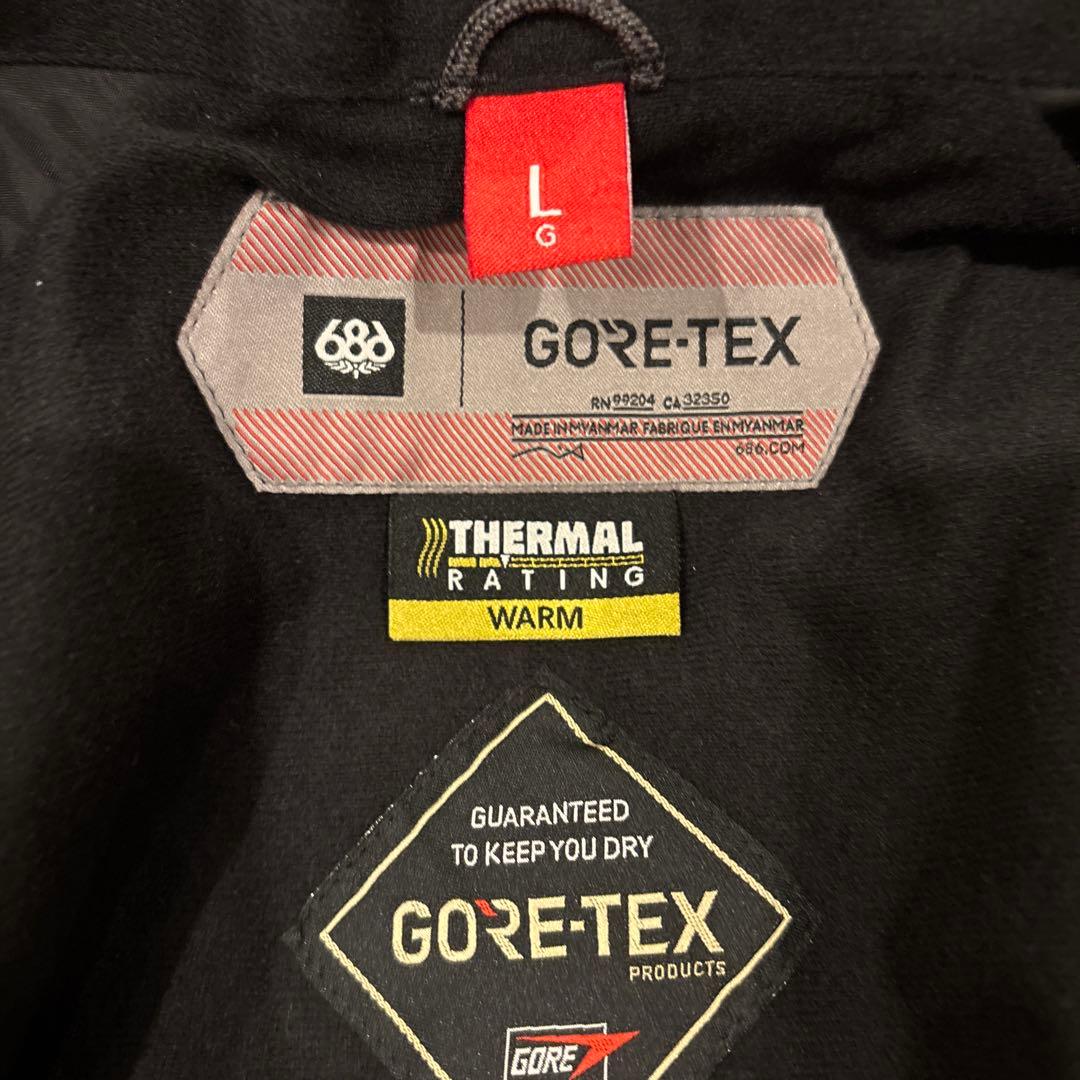 686 スノーボードジャケット　ゴアテックス　Lサイズ美品