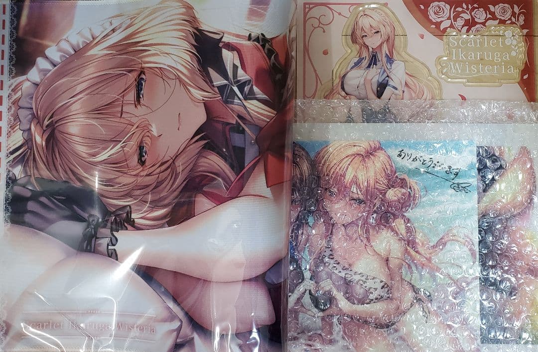 アマカノ3 スカーレット・斑鳩・ウィスタリア アクスタ プレイマット ピロ水