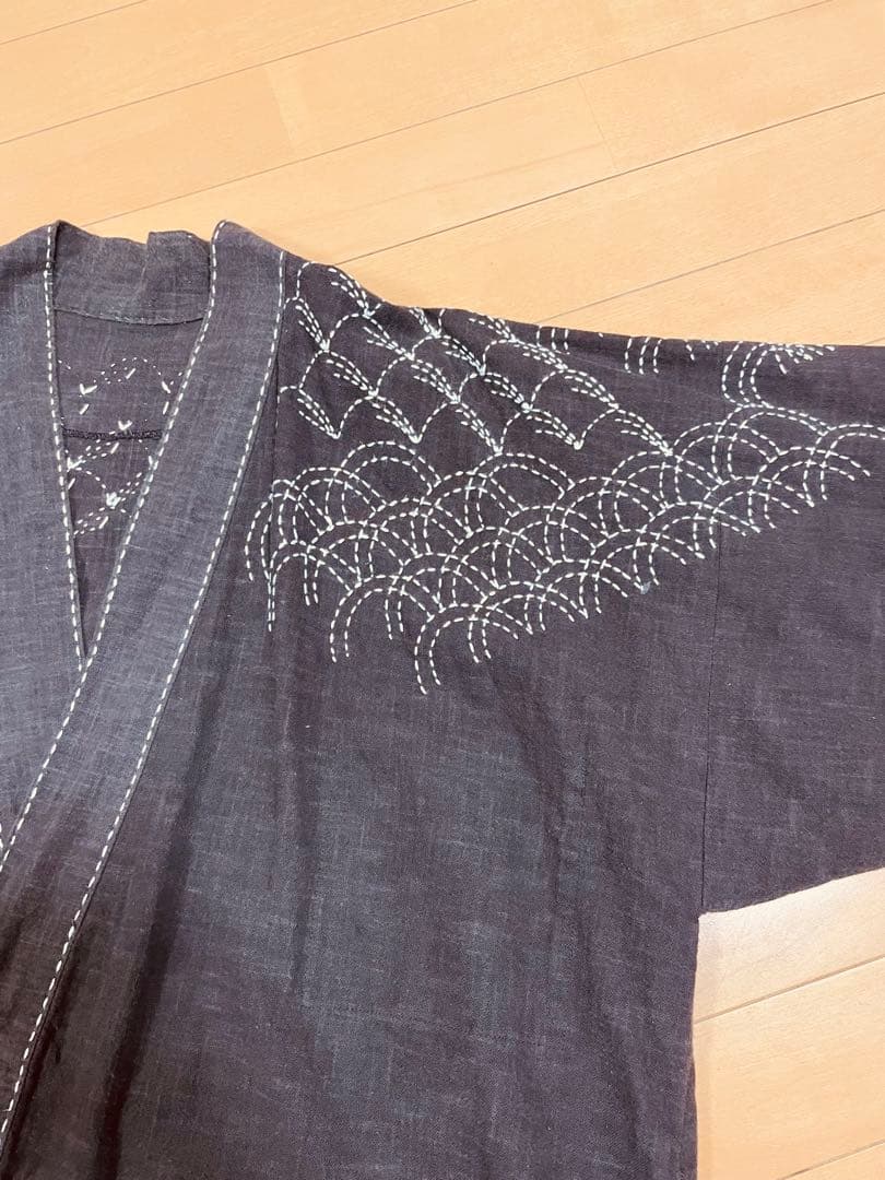刺し子　作務衣