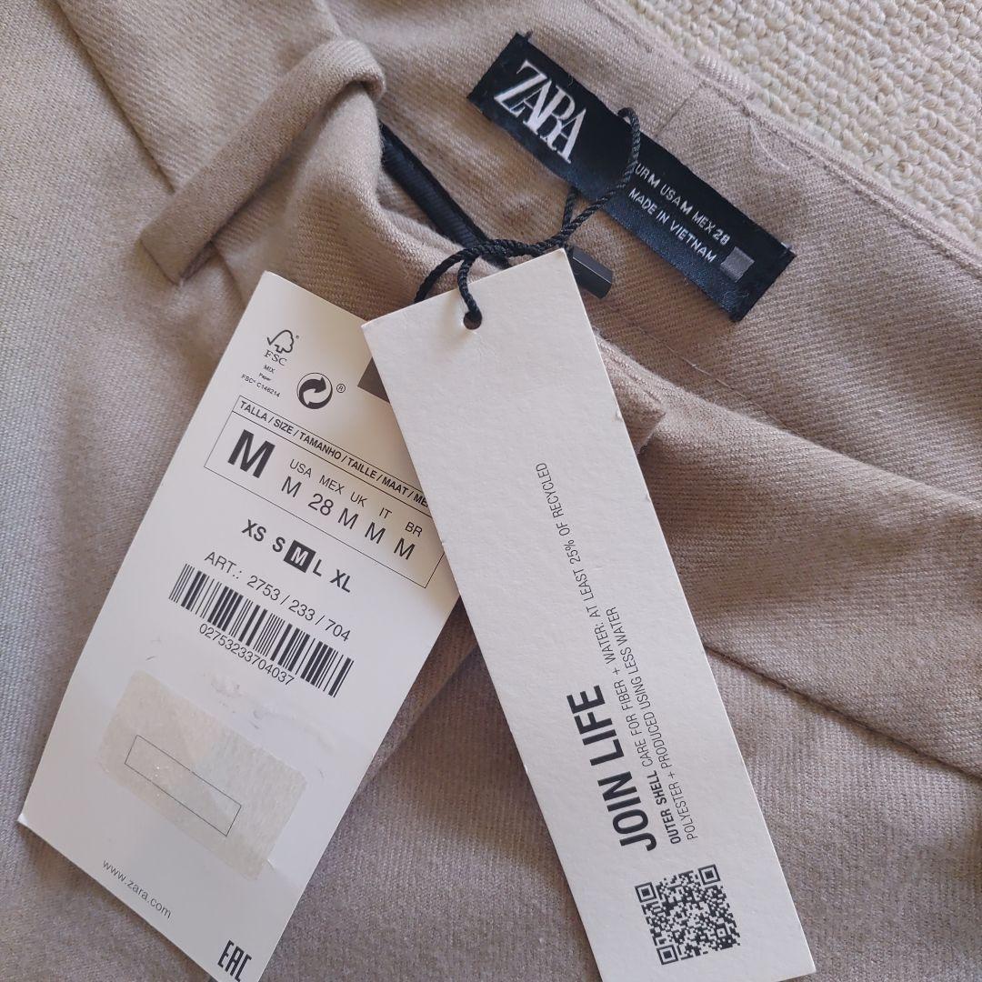 新品未使用 ZARA ダブルブレストブレザー ストレートレッグパンツ セット