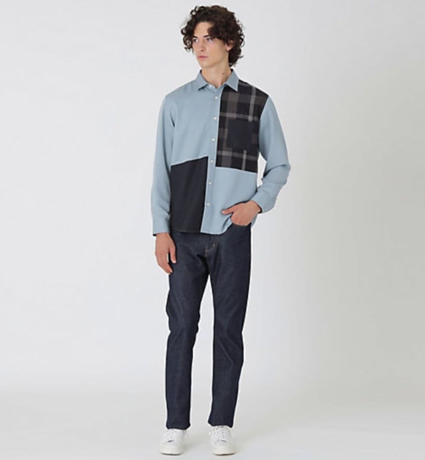 【新品・未使用】ブラックレーベル クレストブリッジ シャツ 薄青 M