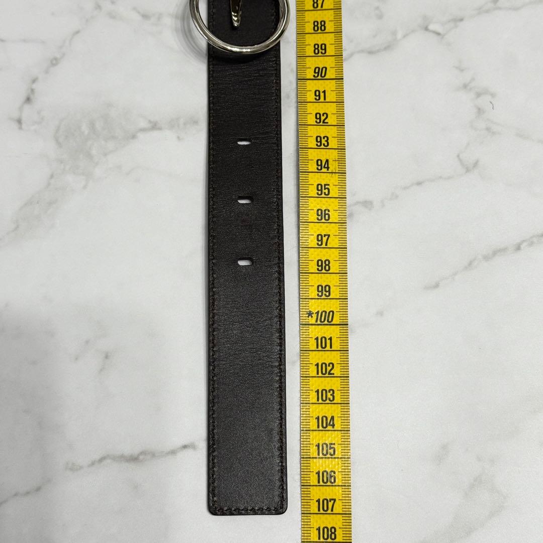 【極美品】 イヴサンローランリヴゴーシュ パイソンレザー フックバックル ベルト