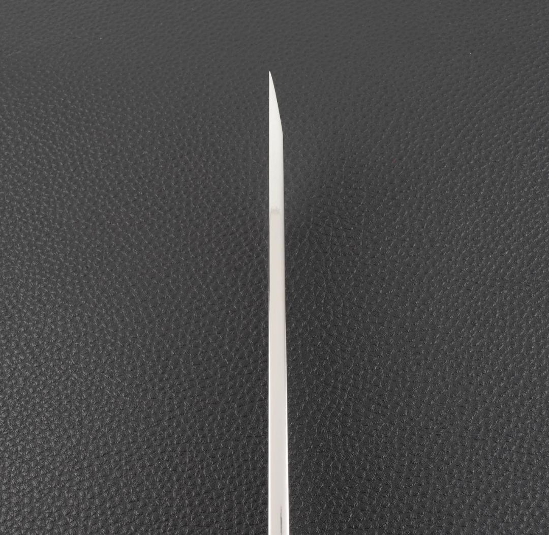 11186先丸包丁 尺二 刺身包丁 鏡面仕上げ 刃は究極の切れ味黒檀黒水牛八角柄