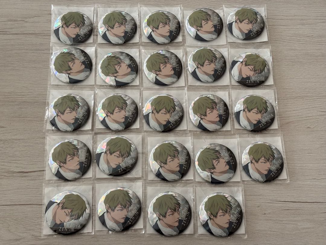 呪術廻戦 禪院直哉 ホログラム缶バッジ 24点セット