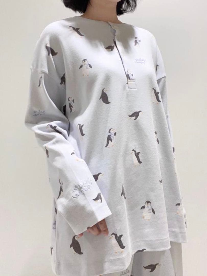 '♡新品タグ付き ジェラートピケ ペンギン柄ロンT&ロングパンツ 上下セット♡'