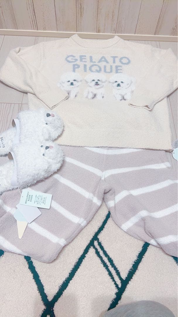 GELATO PIQUE ルームウェアセット ジェラピケ ビションフリーゼ