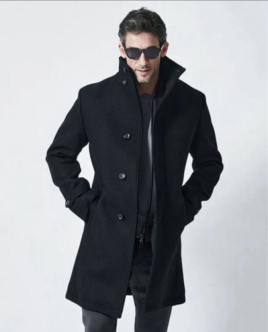 最終値下げjunhashimotoジュンハシモト　スタンドカラーコート　5