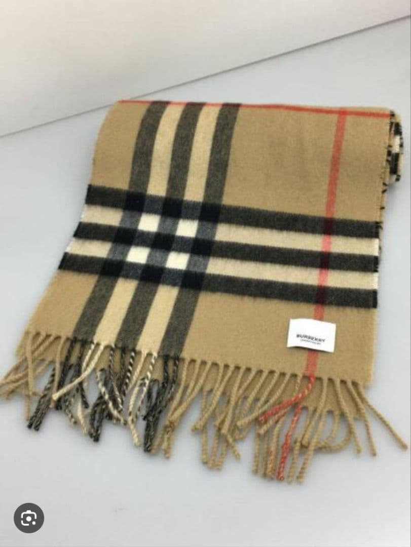 本日限定【BURBERRY】GIANT CHECK CASHMERE マフラー