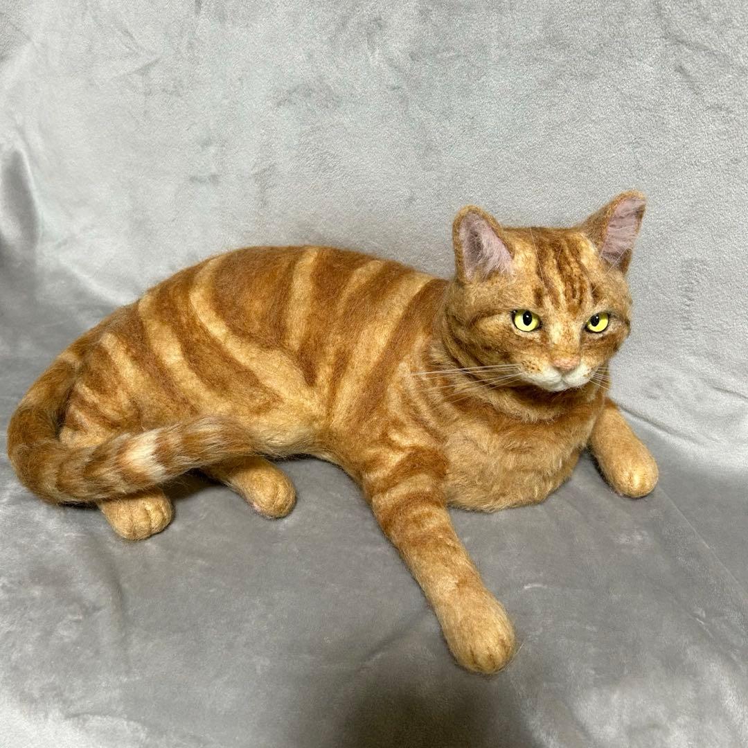 羊毛フェルト猫