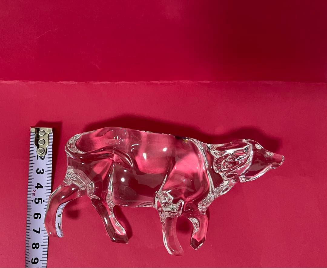 【まとめ買い歓迎】美品 Baccarat バカラ 干支オーナメント 丑 牛 ウシ