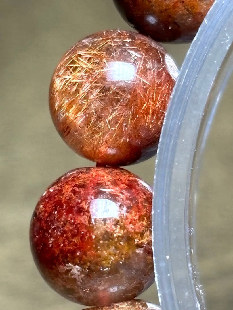 【超希少】　ガーデンルチルクォーツブレスレット約10㎜（新品未使用）高品質　金運