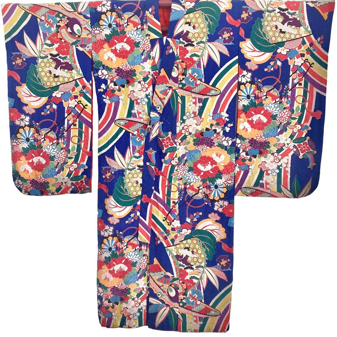 アンティーク　女の子　子供着物　七五三　アンティーク着物　NO24