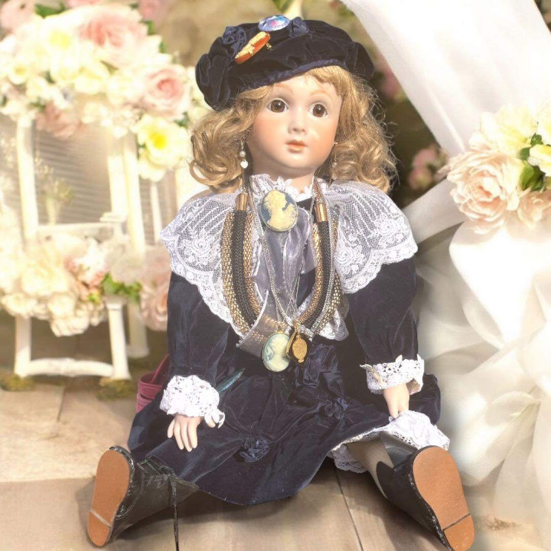 ローズ ビスクドール AT アーテー 海外作家様 シェルカメオ アメジスト