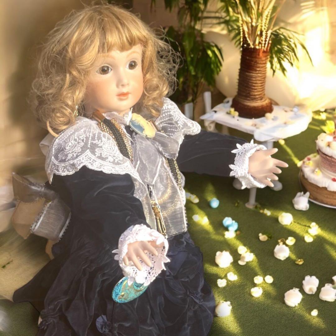 ローズ ビスクドール AT アーテー 海外作家様 シェルカメオ アメジスト