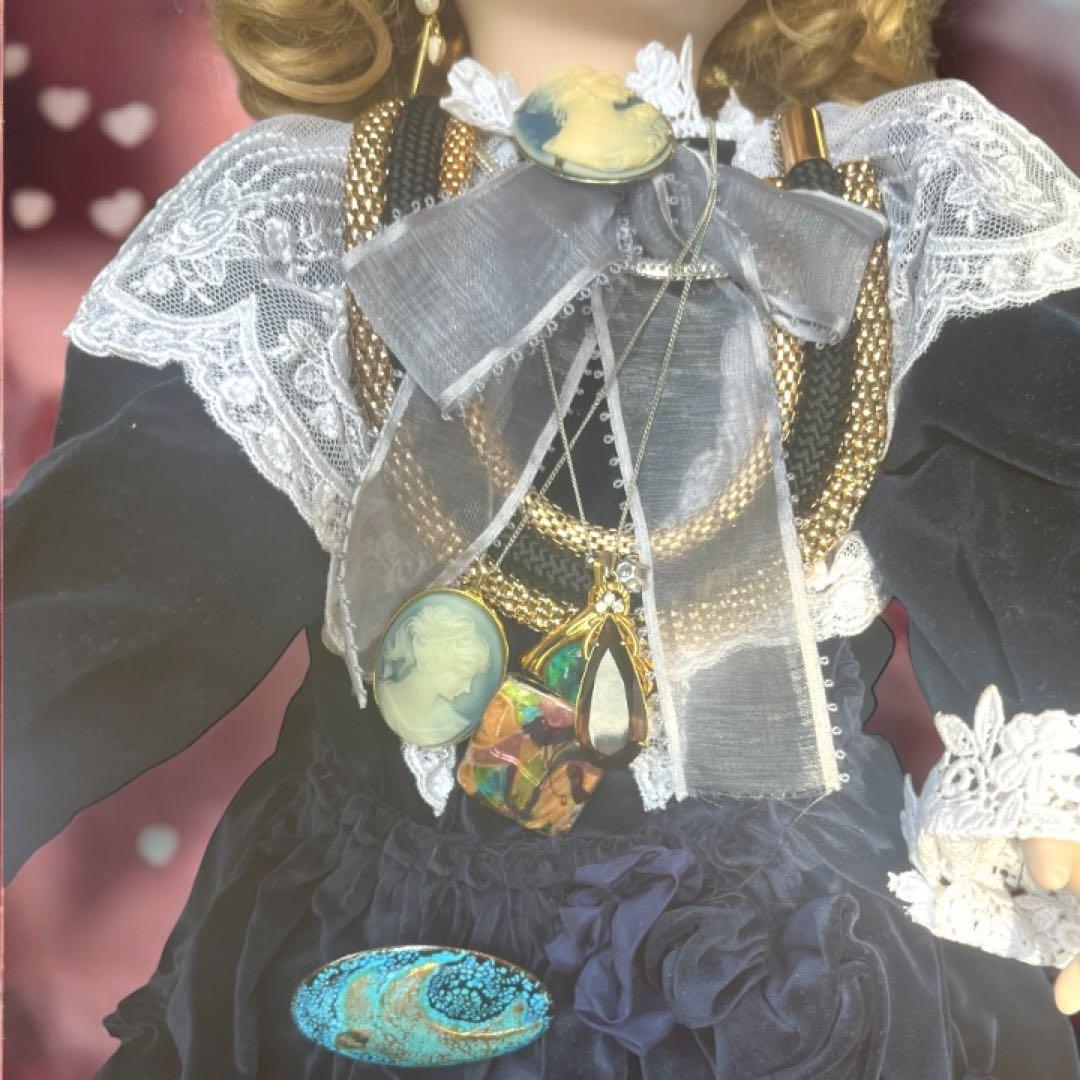 ローズ ビスクドール AT アーテー 海外作家様 シェルカメオ アメジスト