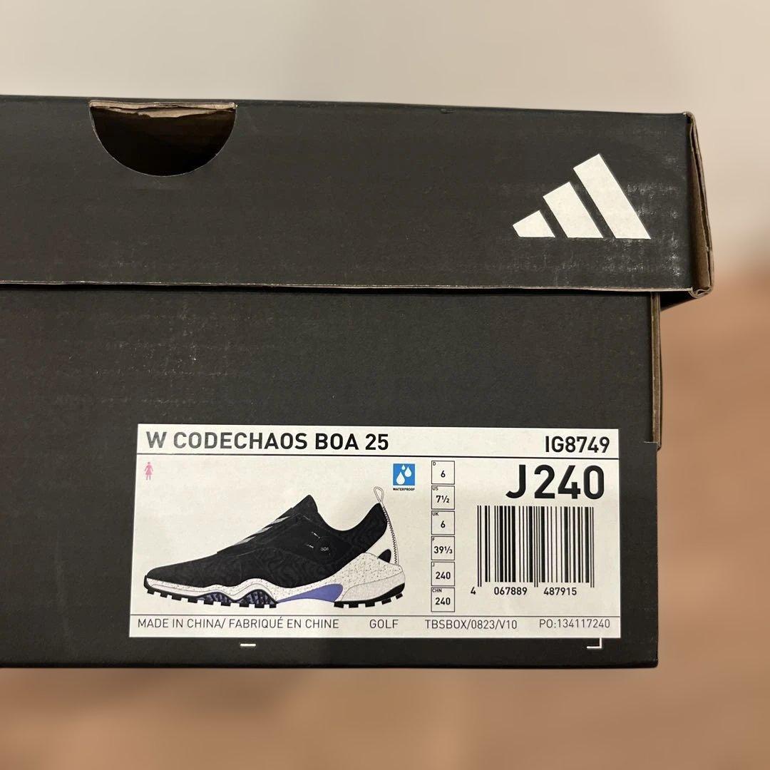 adidas コードカオス25 ボア ゴルフシューズ ブラック