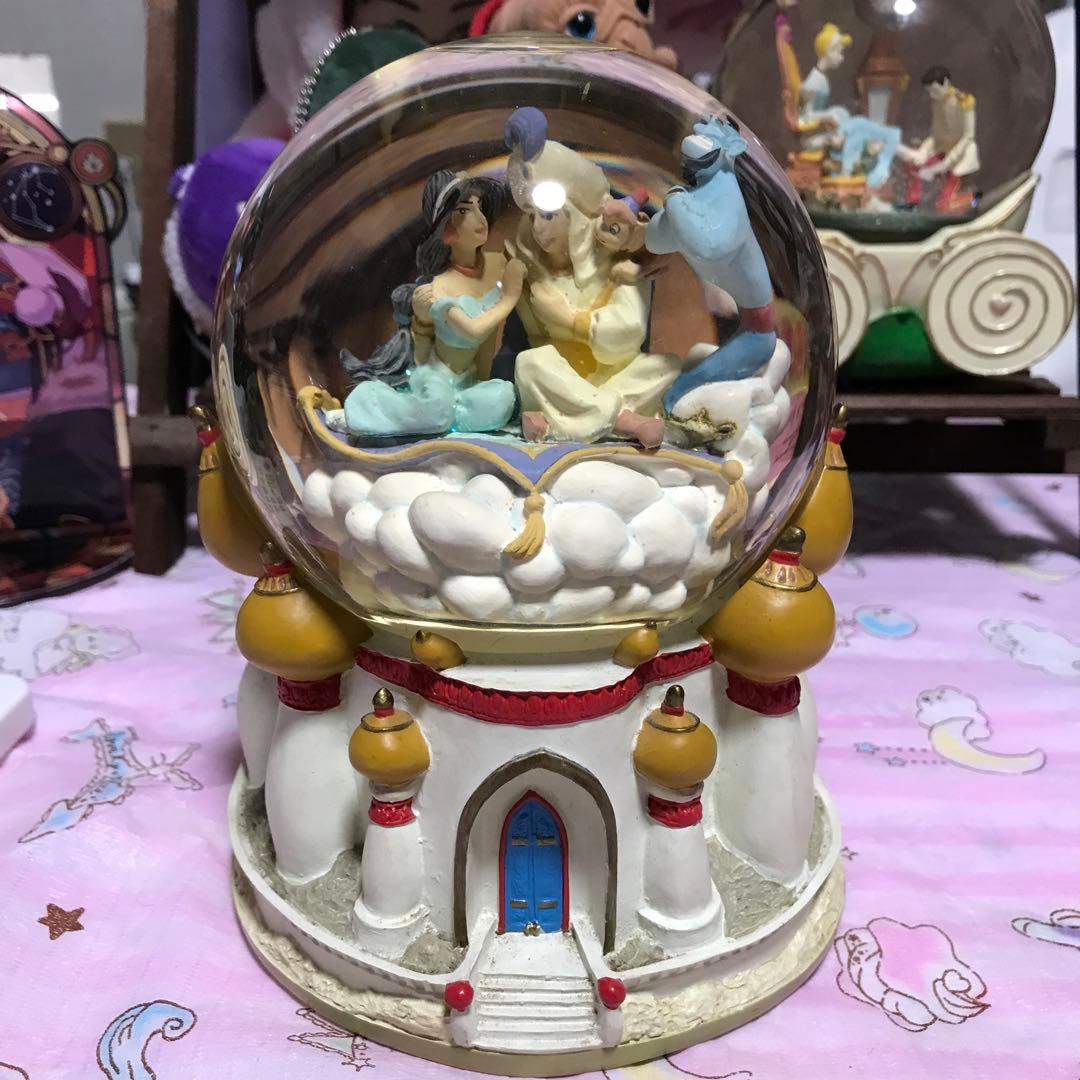 希少　レア　アラジン　スノードーム　オルゴール ディズニー