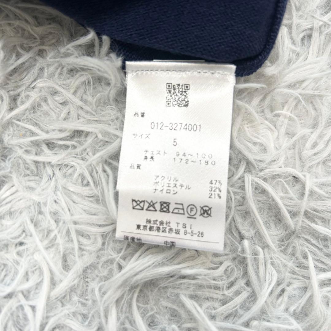 新品　ニューバランスゴルフ　ニット　セーター　タートルネック　ネイビー　サイズ5