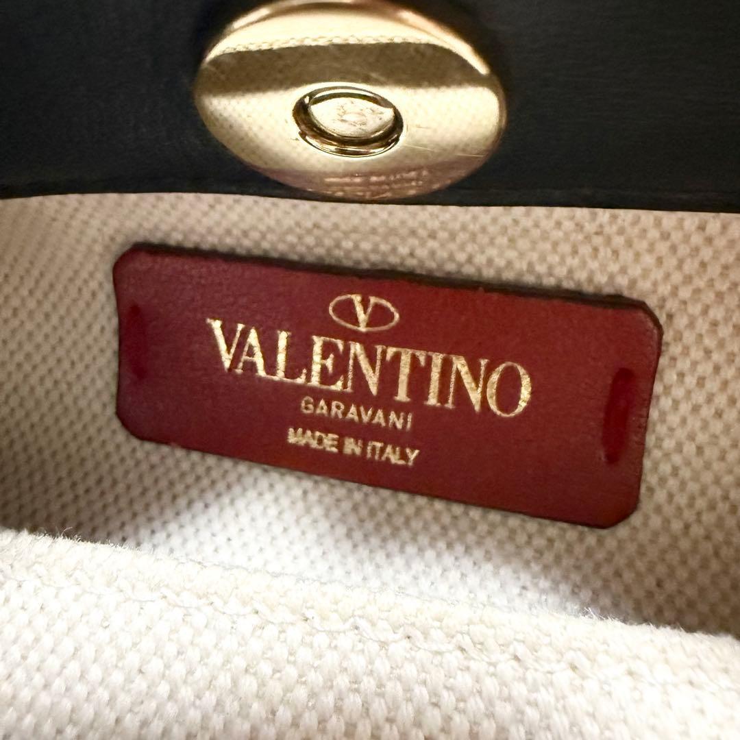 2way✨ヴァレンティノ VLTN トートバッグ スタッズ キャンバス レザー