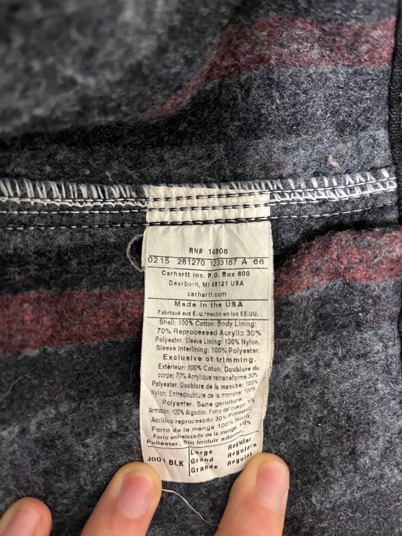 カーハート　デトロイトジャケット　J01 USA製
