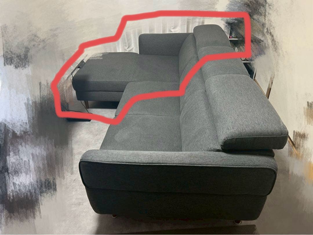 【直接引き取り可能】ニトリ　大型ソファ　ヘッドレスト調整可能