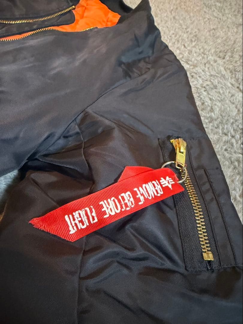 PABLO ブラックMA1ブルゾンジャケット