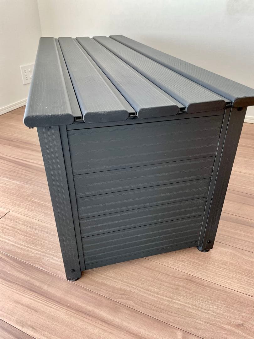 【最安値】CAINZ カインズ 静かに開閉できるアルミ収納ベンチ 120cm