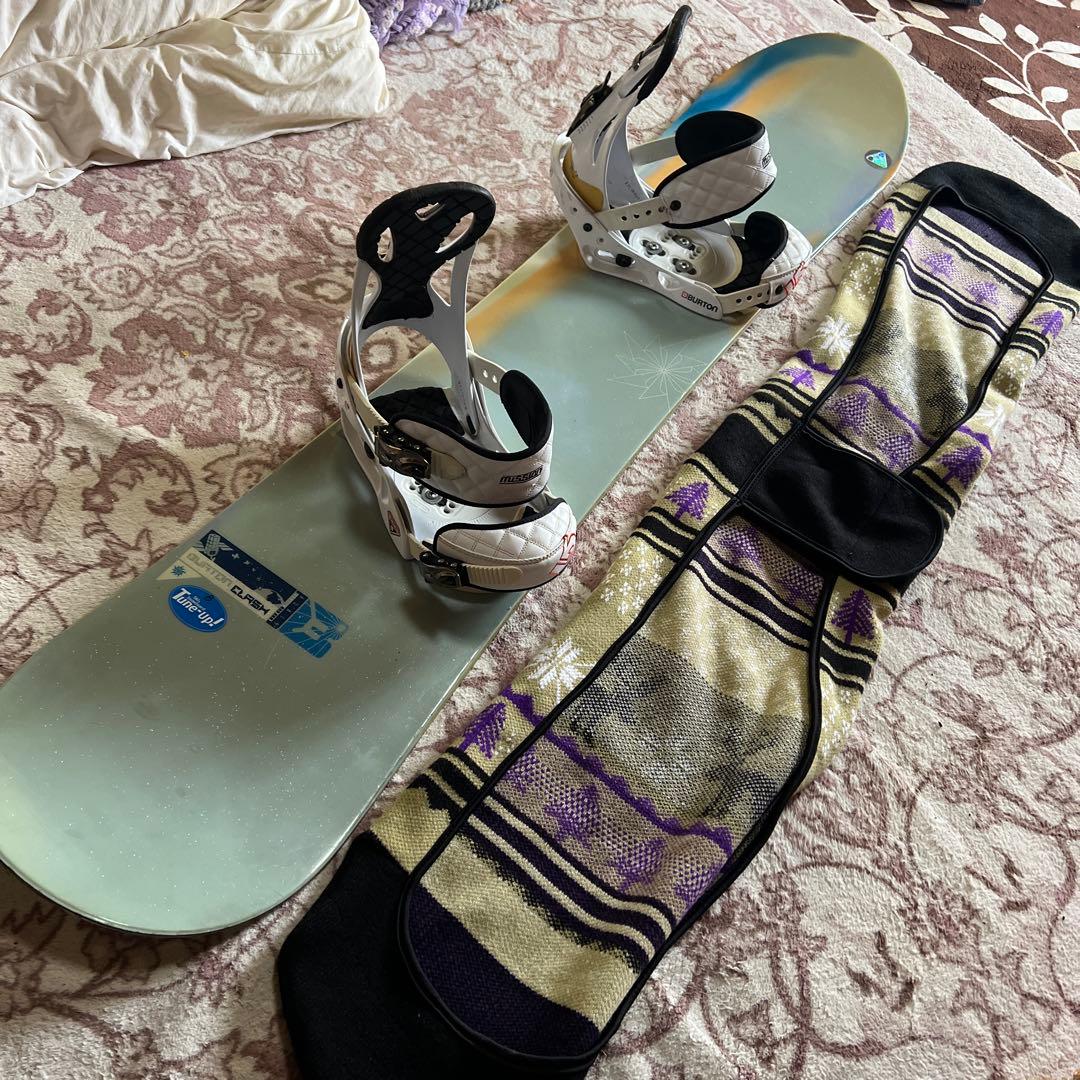 良品 BURTON CLASH 153cm スノーボードセット 初心者向き