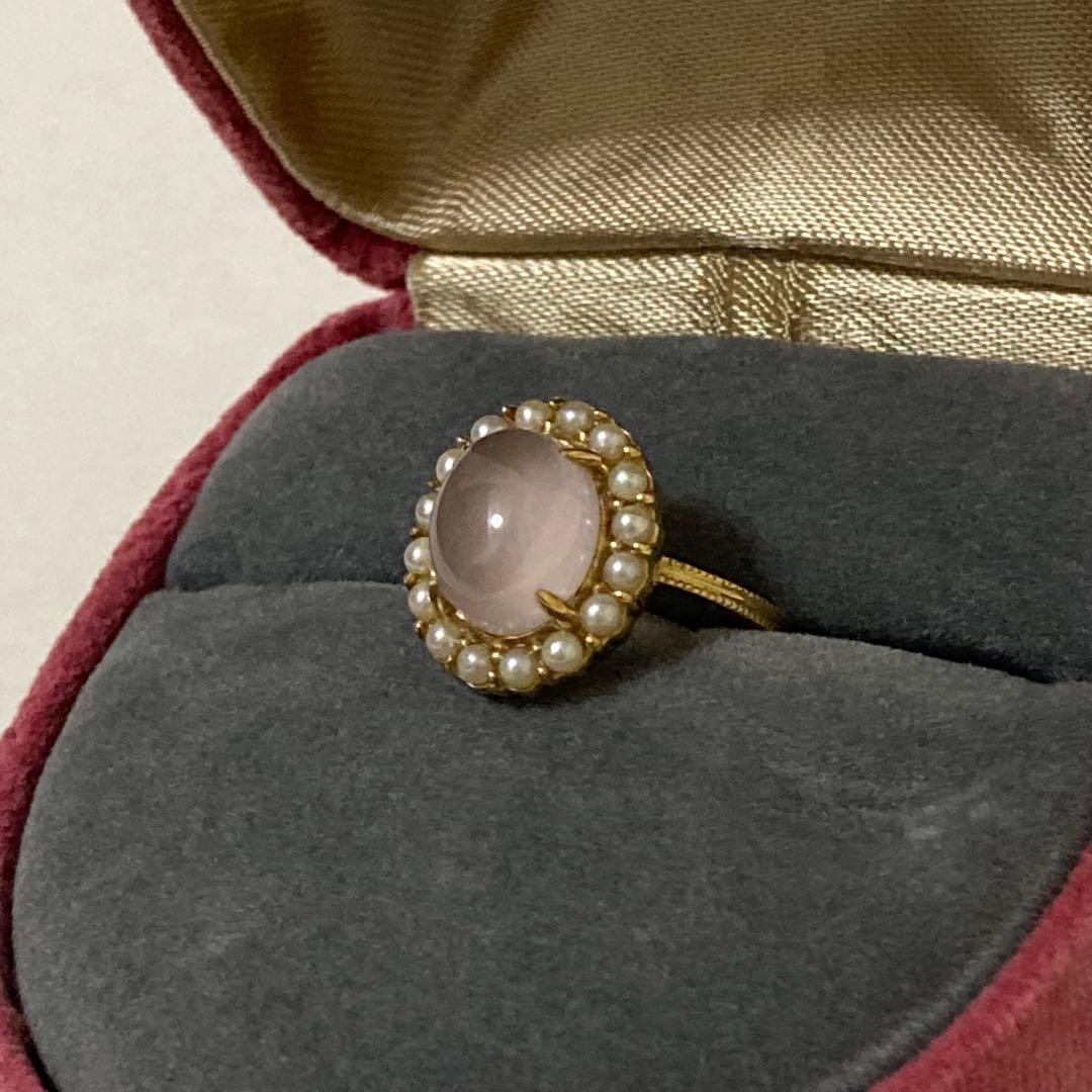 【匿名配送】 jpearl ジェイパール リング ローズクォーツ パール