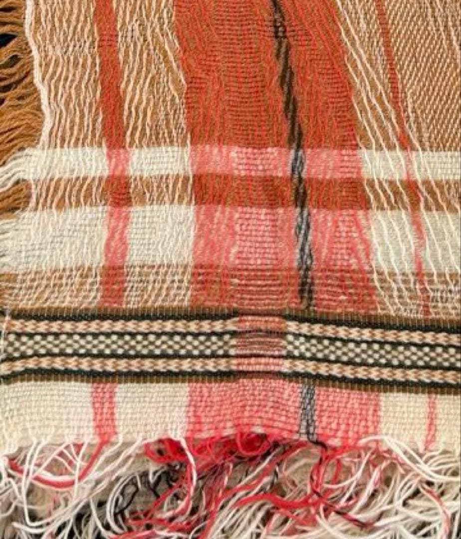 tamaki niime ウール混ショール ジャガード模様BIG