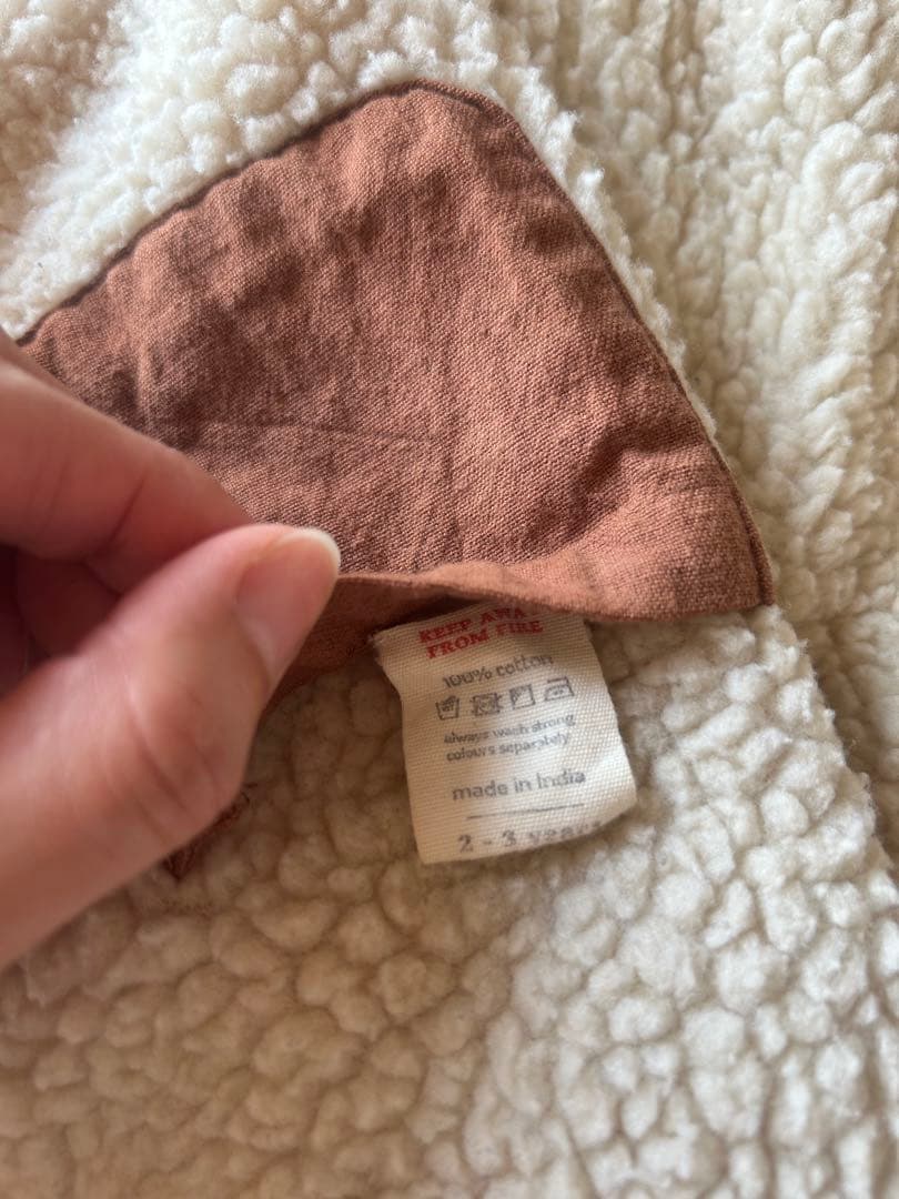 apolina リバーシブルボアジャケット 2-3y