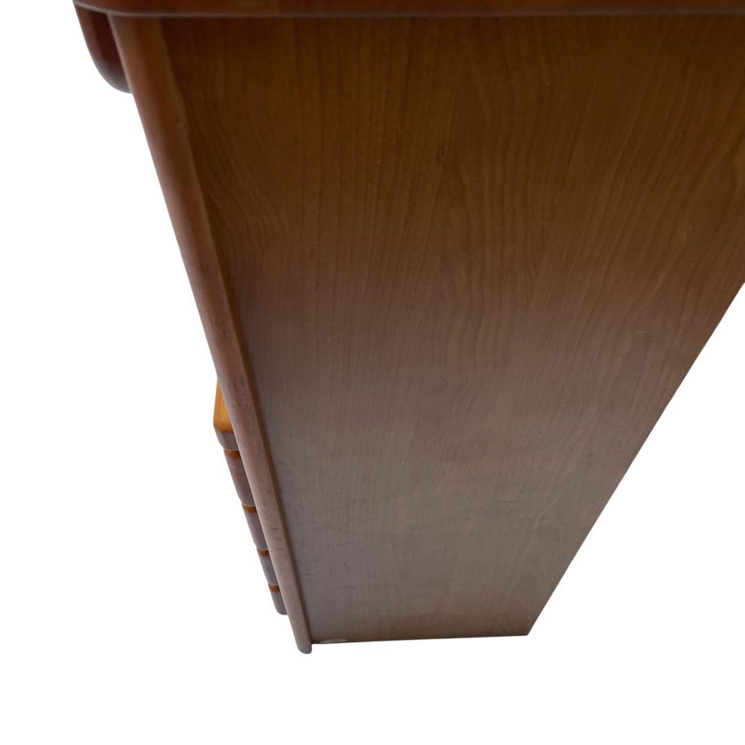 カントリー家具　木製キャビネット 4引き出し 1扉　電話台　花台　チェスト