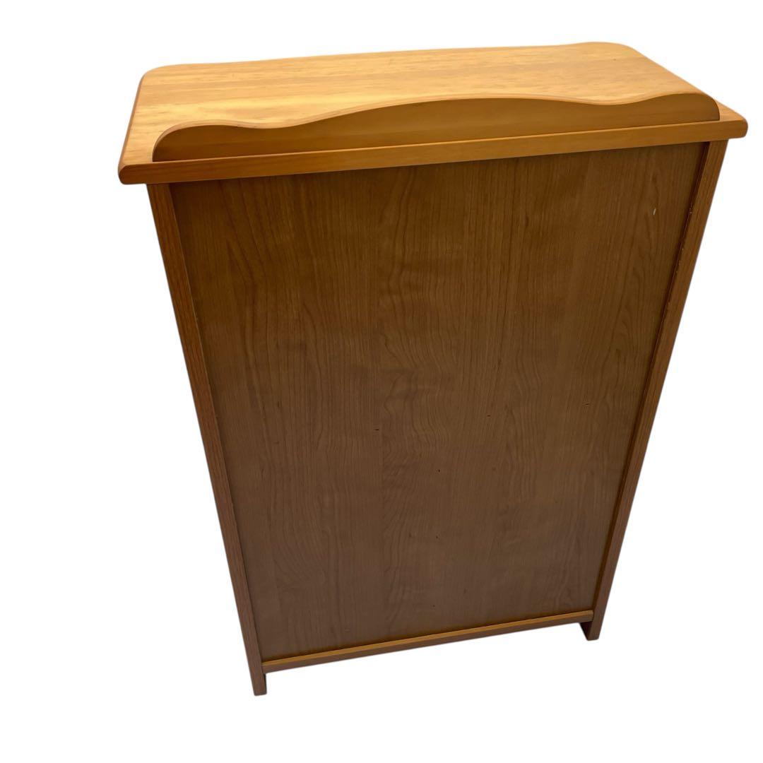 カントリー家具　木製キャビネット 4引き出し 1扉　電話台　花台　チェスト