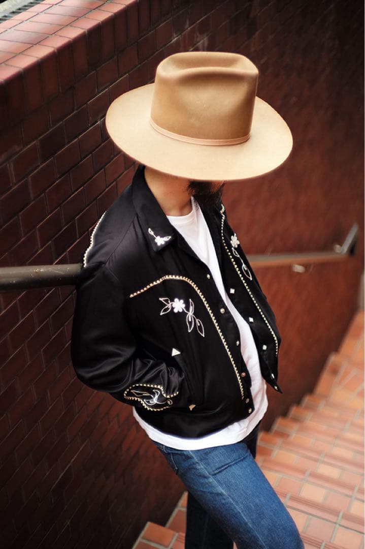 EMBROIDERED RAYON WESTERN JACKET 25ss 新作