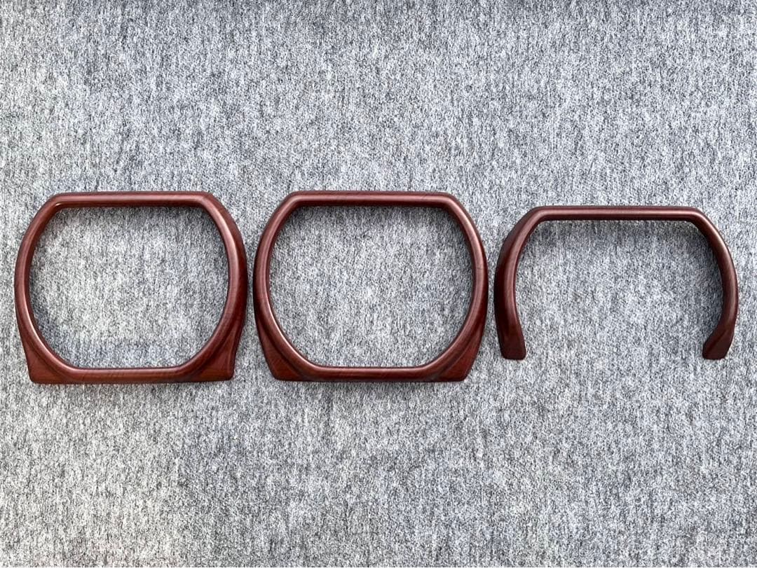 新型ハスラー　インテリアパネル　インパネガーニッシュ　マット茶木目