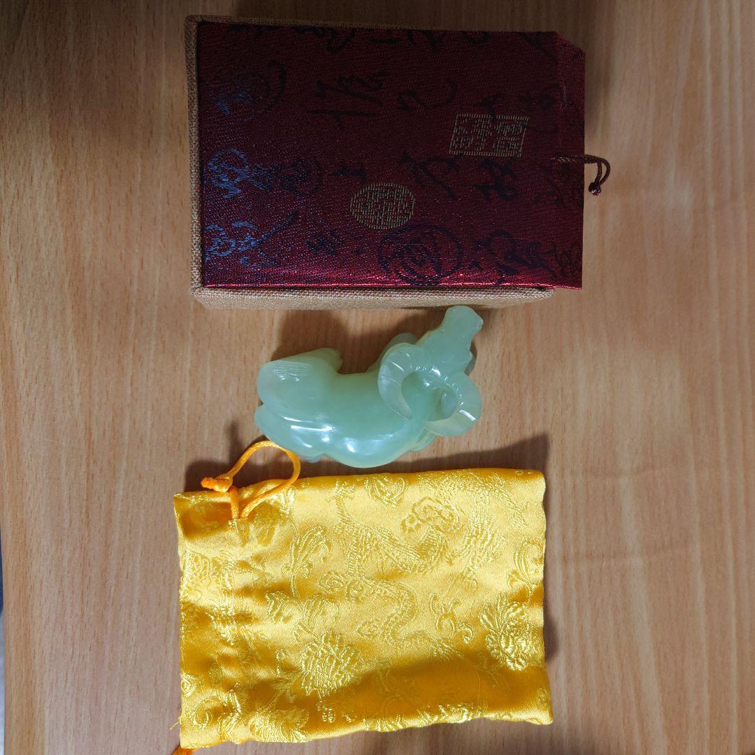 翡翠牛 置物 オリジナルボックス付き