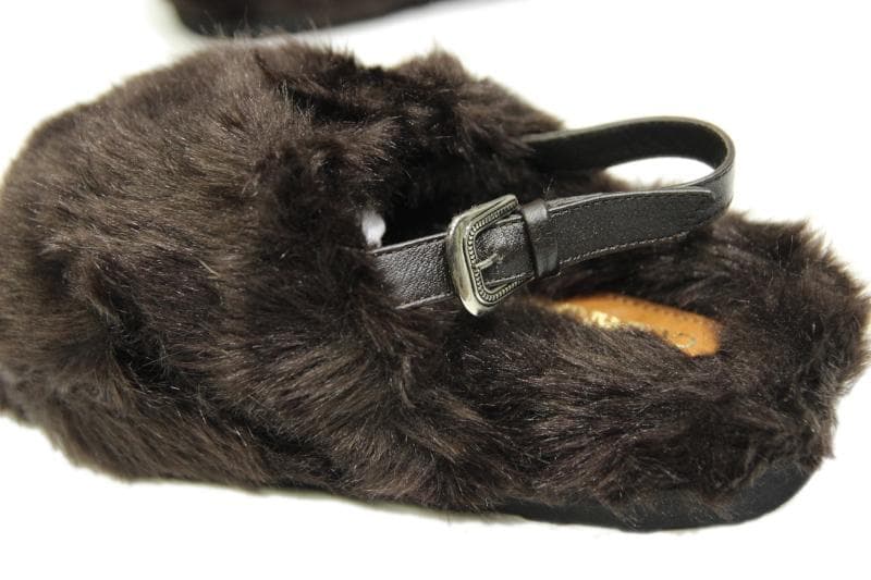 CAMINANDO カミナンド ファー サンダル 8 ブラウン