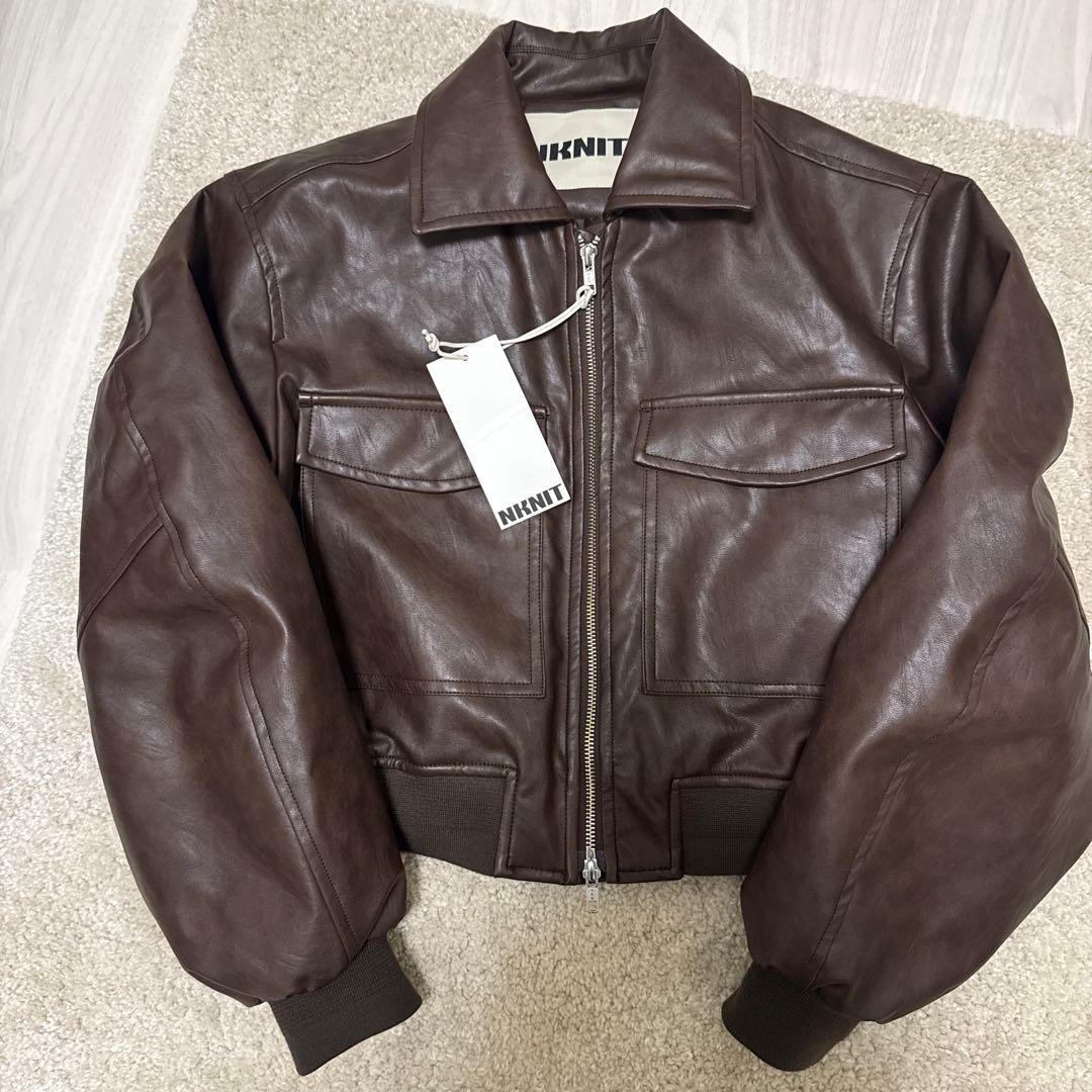 NKNIT レザージャケット