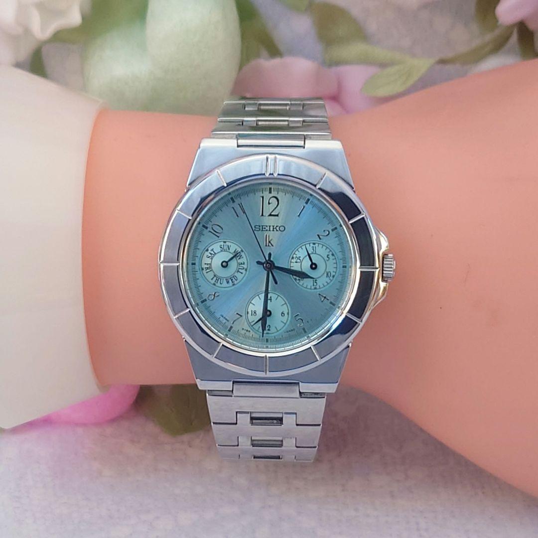 値下げ中❗️セイコールキア腕時計SEIKO LUKIAレディース5Y89ブルー