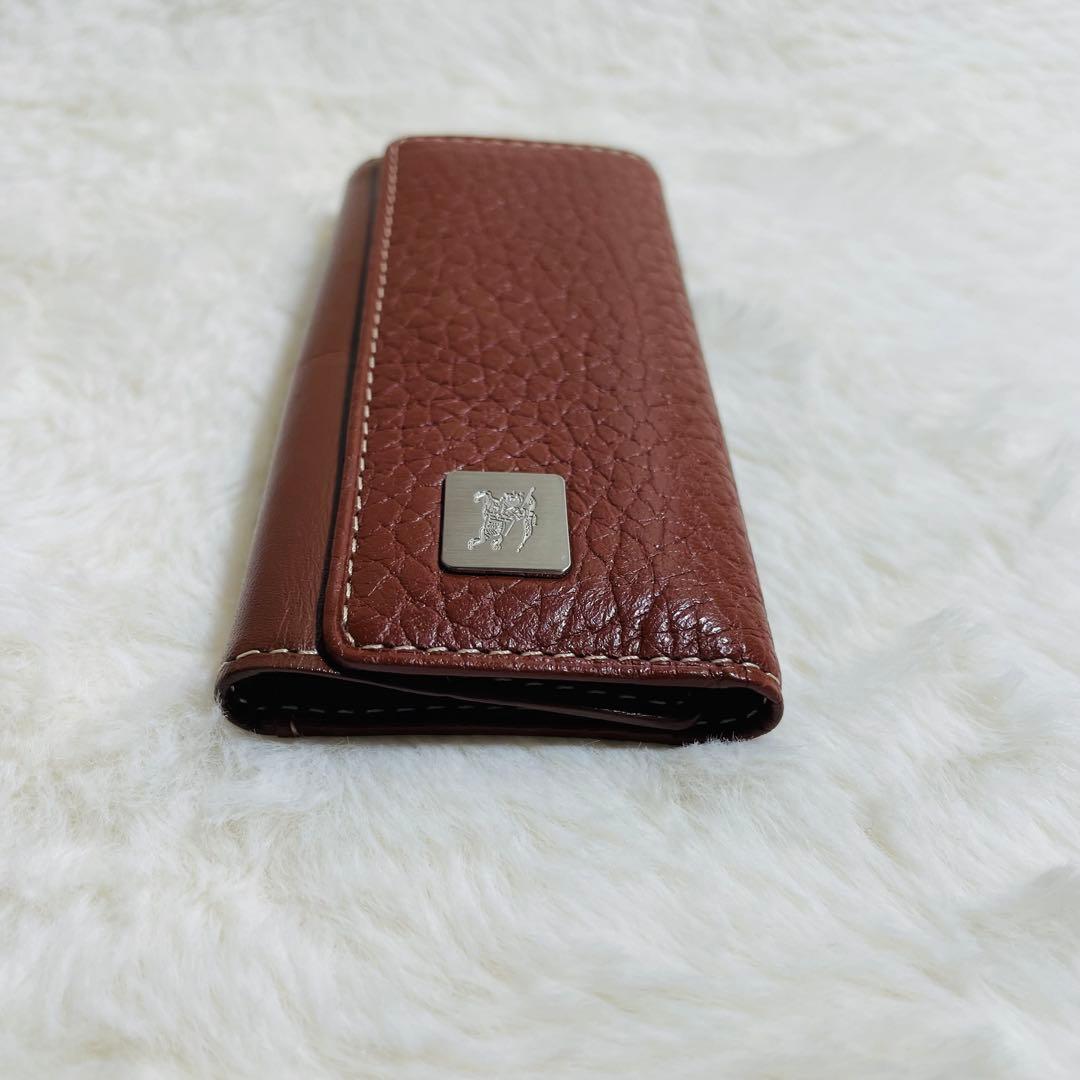 新品未使用BURBERRY レザー×ノバチェック柄 4連 キーケース ブラウン